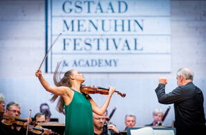 Alexandra Conunova, Valery Gergiev, Mariinsky Orchester St. Petersburg, Festival-Zelt Gstaad Zoom: Alexandra Conunova, Valery Gergiev, Mariinsky Orchester St. Petersburg, Festival-Zelt Gstaad