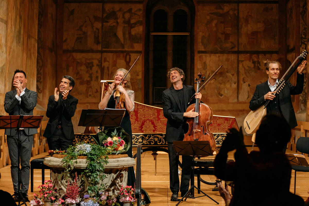 Rachel Podger, Maurice Steger, Diego Ares, Daniele Caminiti, Christoph Dangel, Kirche Saanen Rachel Podger, Maurice Steger, Diego Ares, Daniele Caminiti, Christoph Dangel, Kirche Saanen