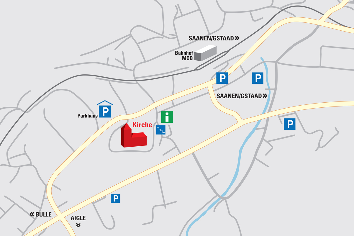 Kirche Château-d'Oex Kirche Château-d'Oex